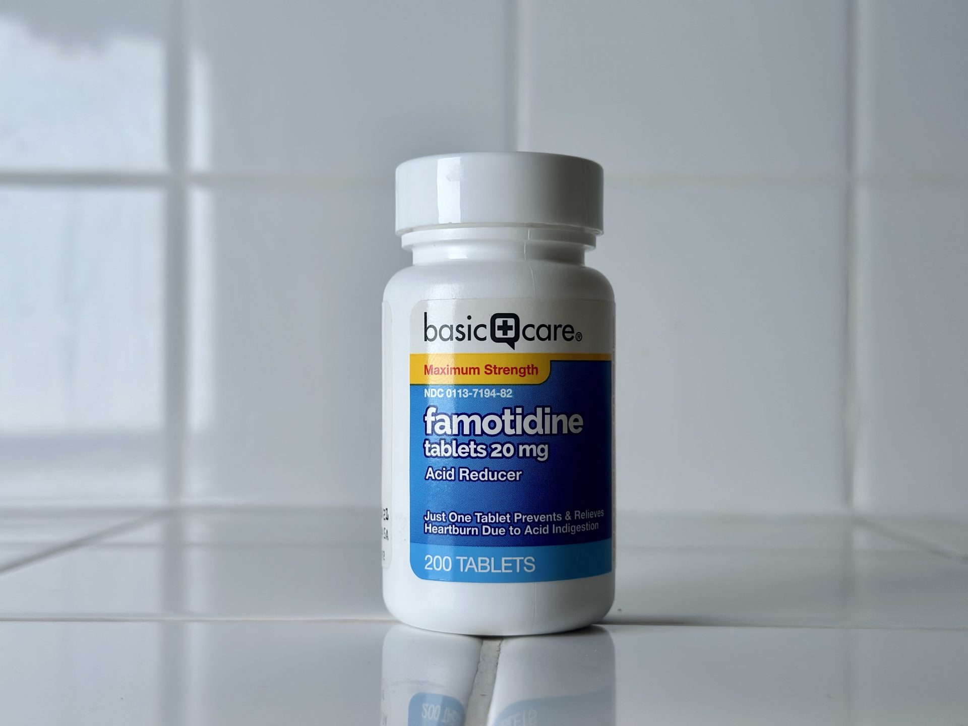bottle of famotidine